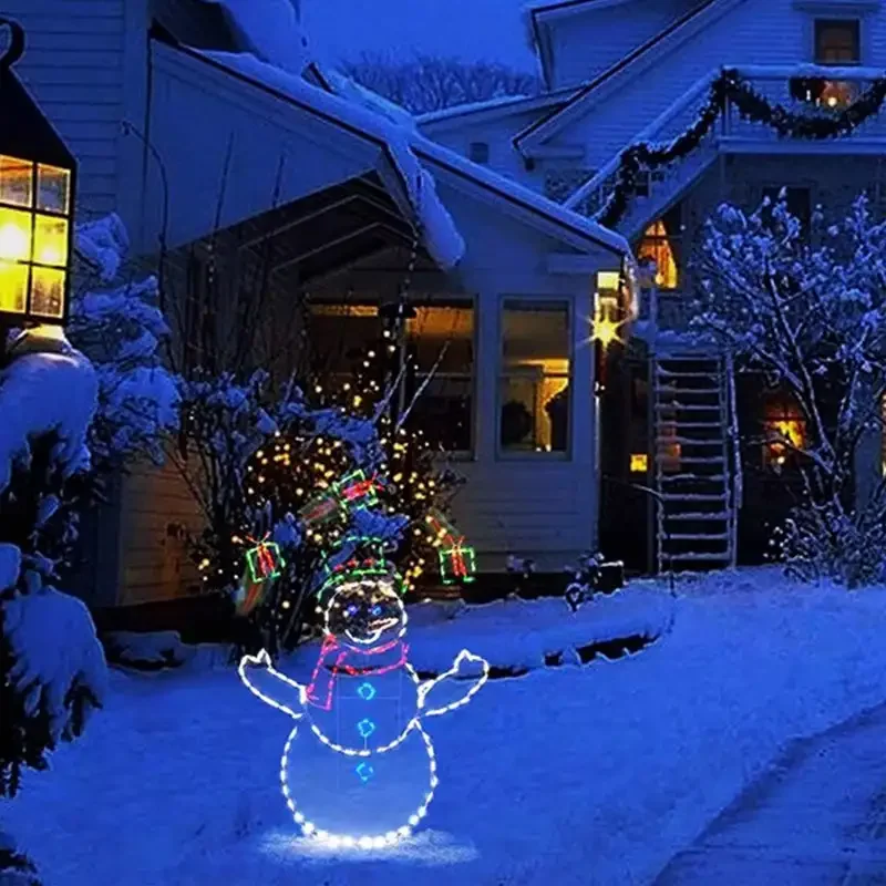 1-2Sets Christmas Snowman Ligh - Outdoor Lighting Effects review and price