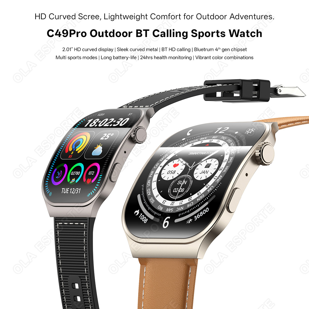 New Curved Screen Smart Watch  - Outdoor Lighting Track review and price