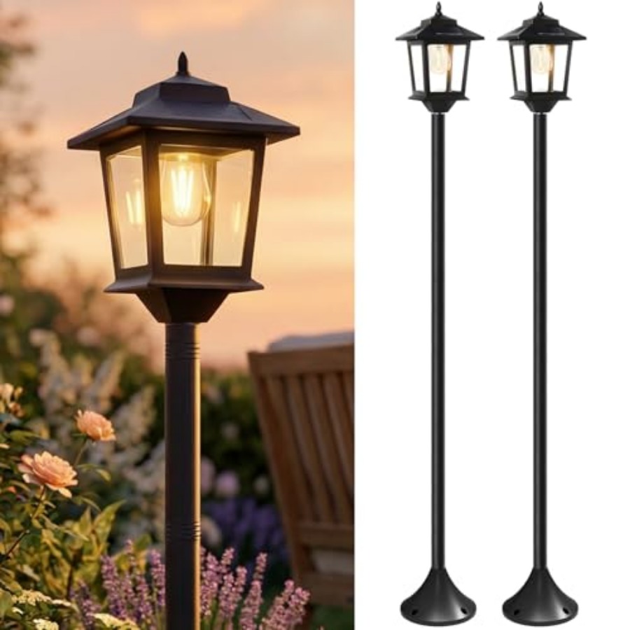 Outdoor Solar Post Lights, 2-P - Outdoor Lighting Waterproof review and price