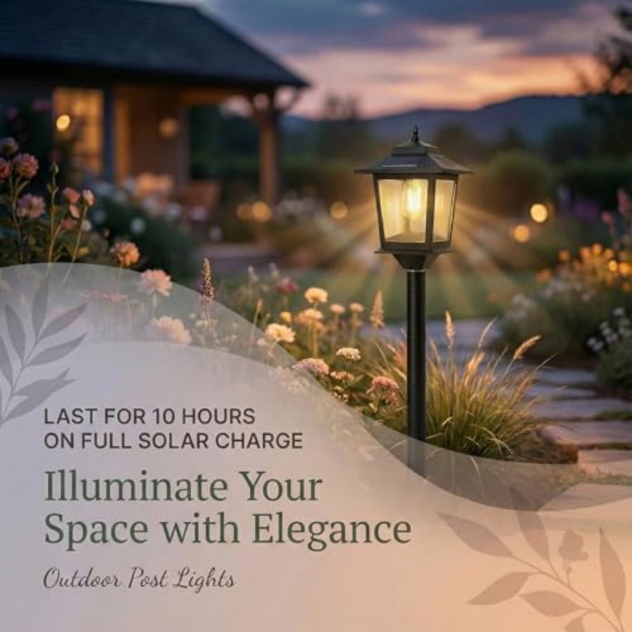 Outdoor Solar Post Lights, 2-P - Outdoor Lighting Waterproof review and price