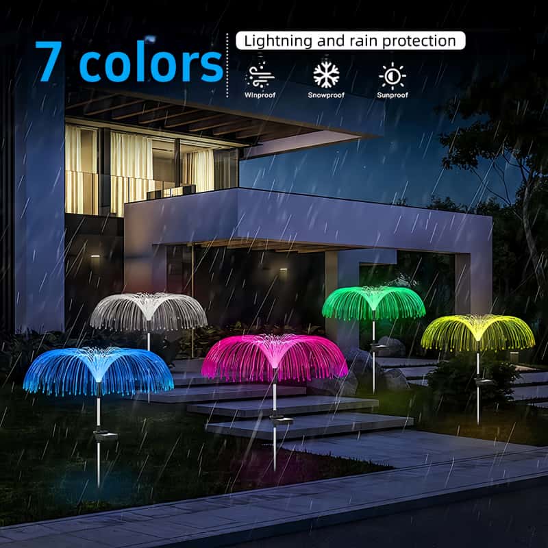 5 Pcs Solar Jellyfish LED Ligh - Outdoor Lighting Pathway review and price