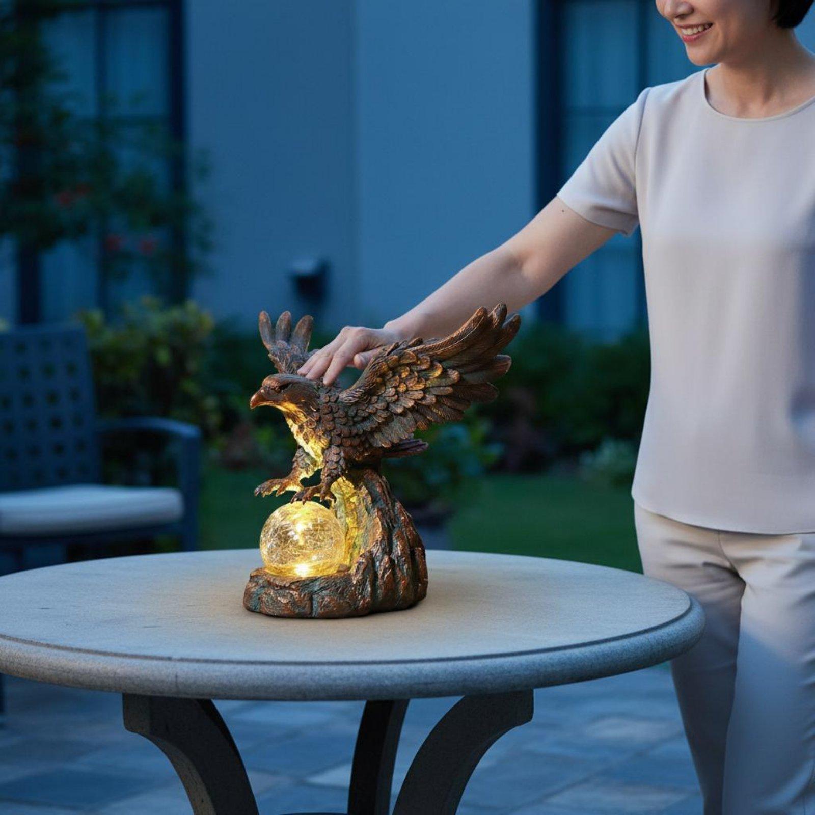 Solar Eagle Statue Light Water - Outdoor Lighting Pathway review and price