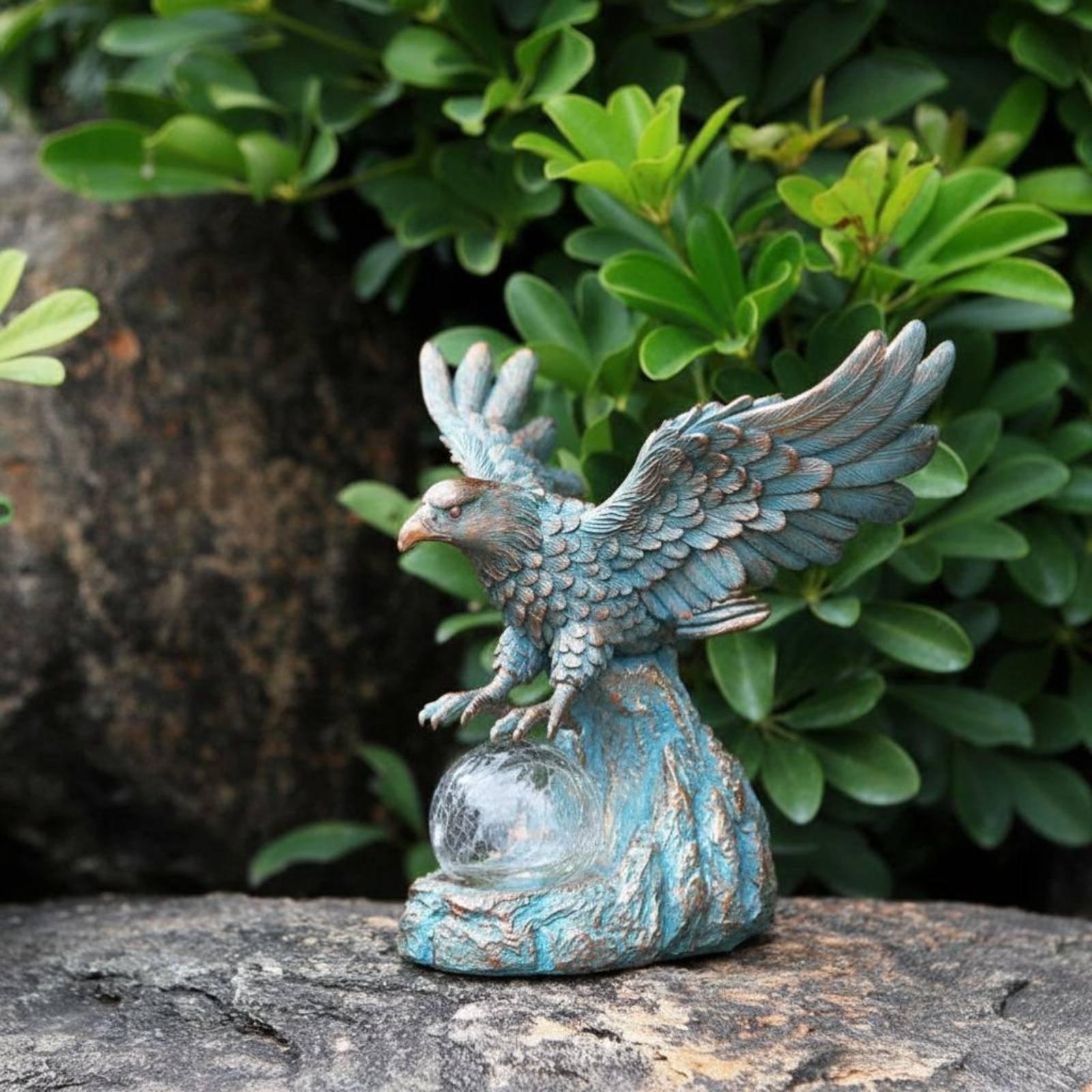 Solar Eagle Statue Light Water - Outdoor Lighting Pathway review and price