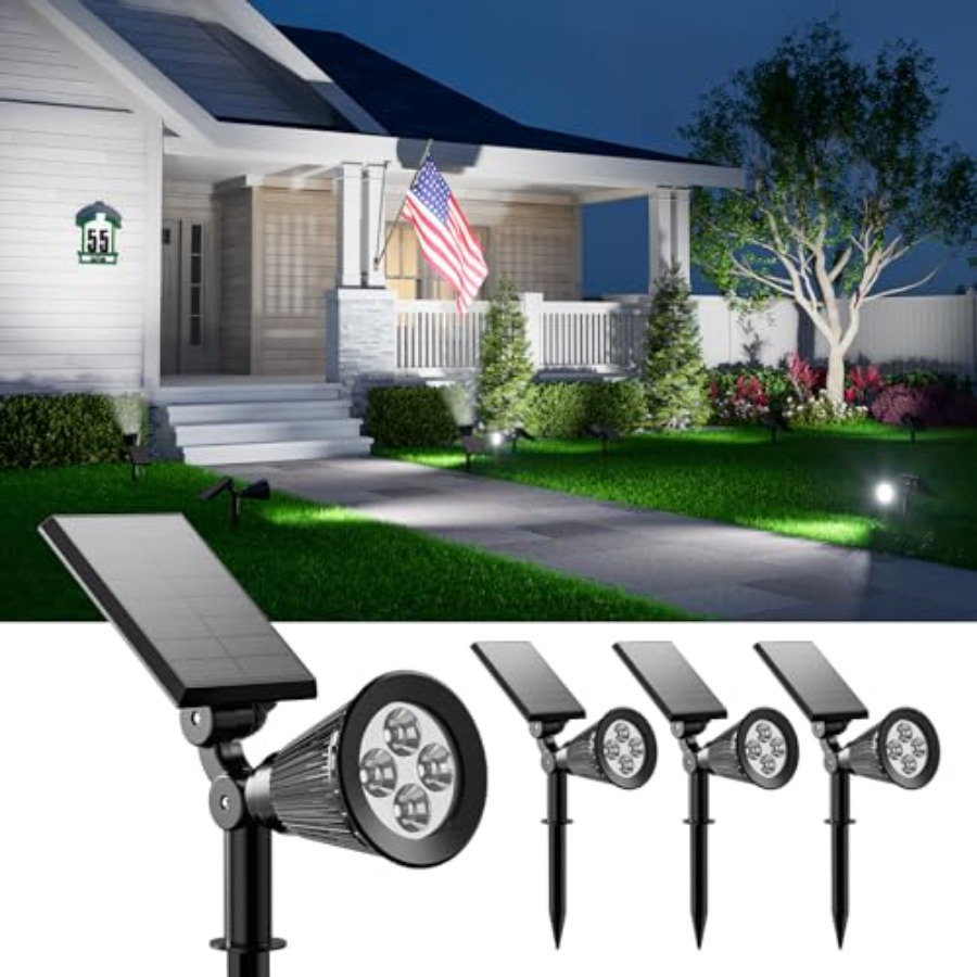 Solar Spotlights Outdoor Water - Outdoor Lighting Waterproof review and price