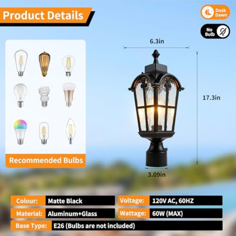 Sensor Outdoor Post Lights Wat - Outdoor Lighting Waterproof review and price