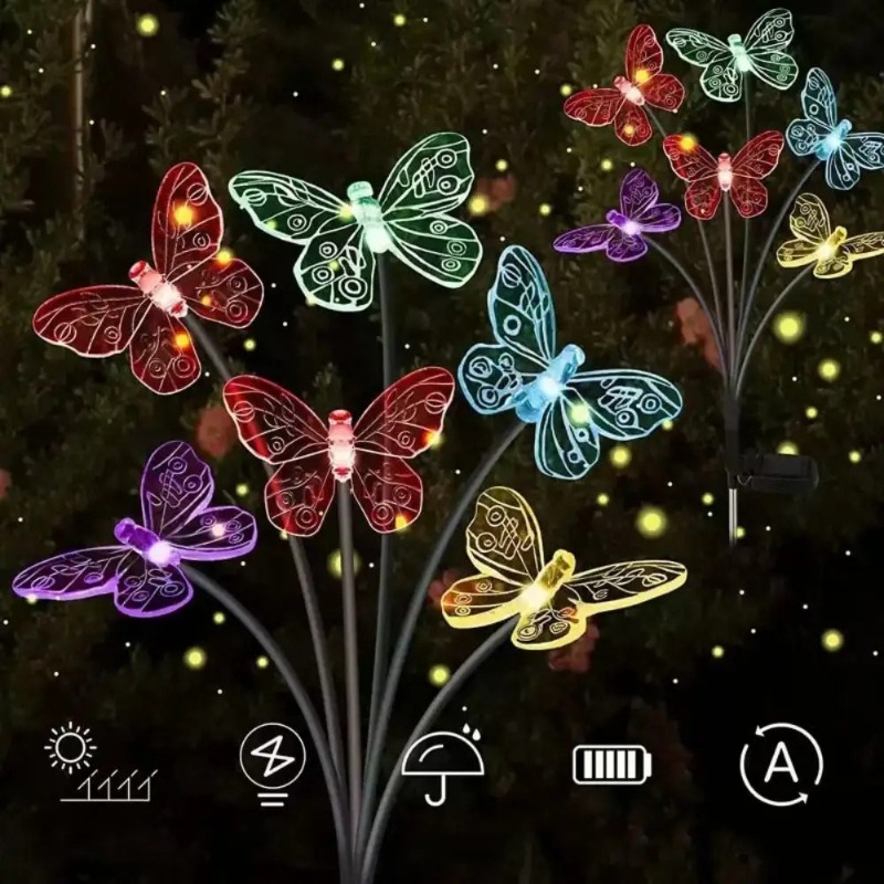 Solar Powered Butterfly Lights - Outdoor Lighting Waterproof review and price