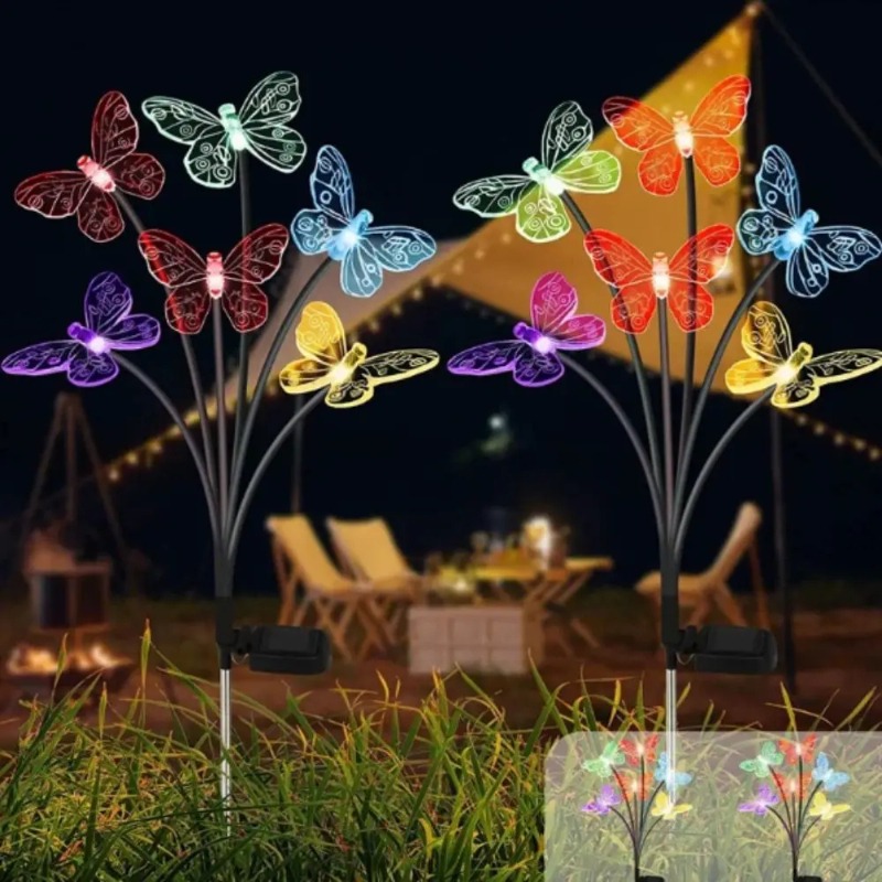Solar Powered Butterfly Lights - Outdoor Lighting Waterproof review and price