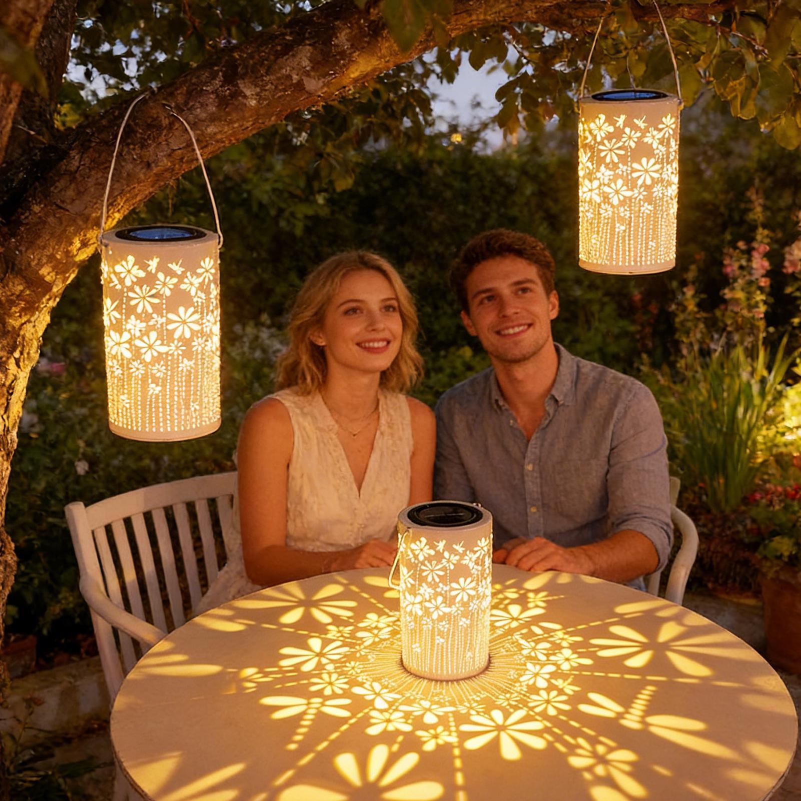 Solar Lanterns Colorful Metal  - Outdoor Lighting Pathway review and price