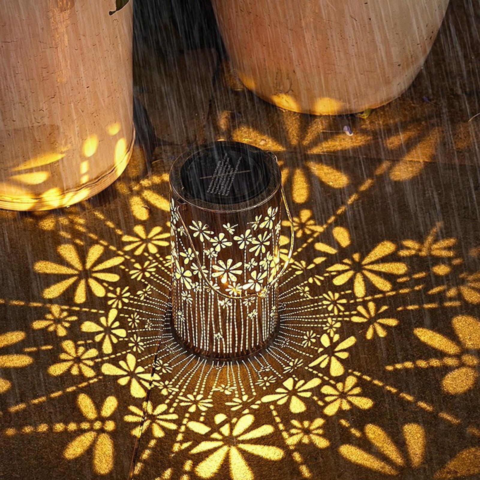 Solar Lanterns Colorful Metal  - Outdoor Lighting Pathway review and price