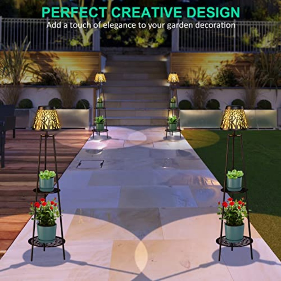 2 Pack Outdoor Solar Floor Lam - Outdoor Lighting Waterproof review and price