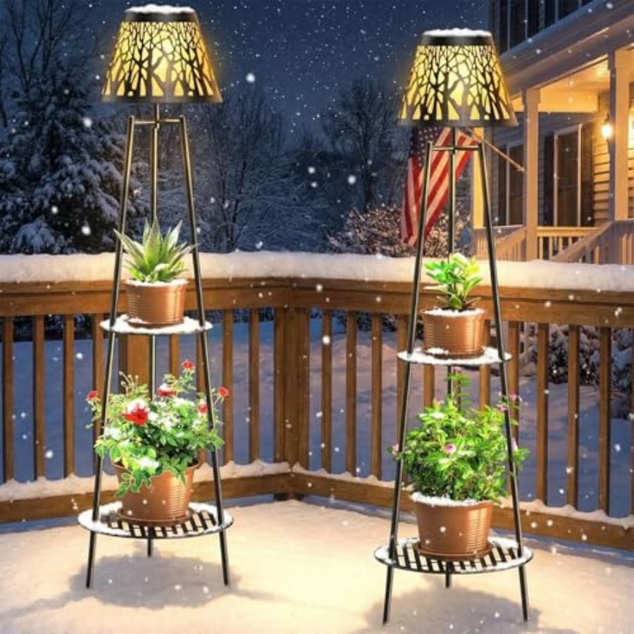 2 Pack Outdoor Solar Floor Lam - Outdoor Lighting Waterproof review and price