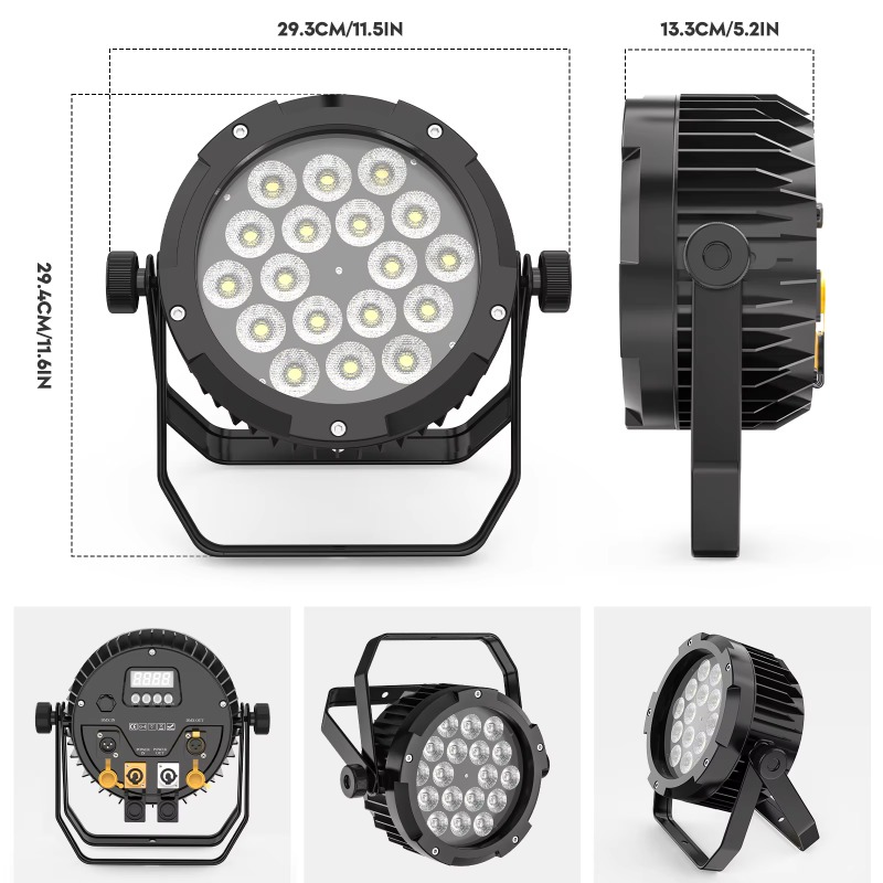 4Pcs 18X10W IP65 Waterproof Pa - Outdoor Lighting Ip65 review and price