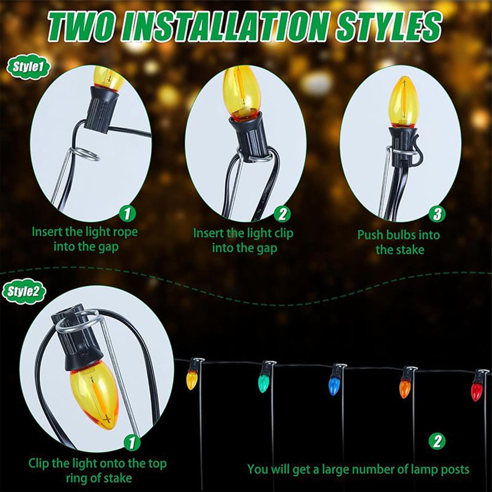 Christmas Light Stakes 12-Inch - Outdoor Lighting Pathway review and price