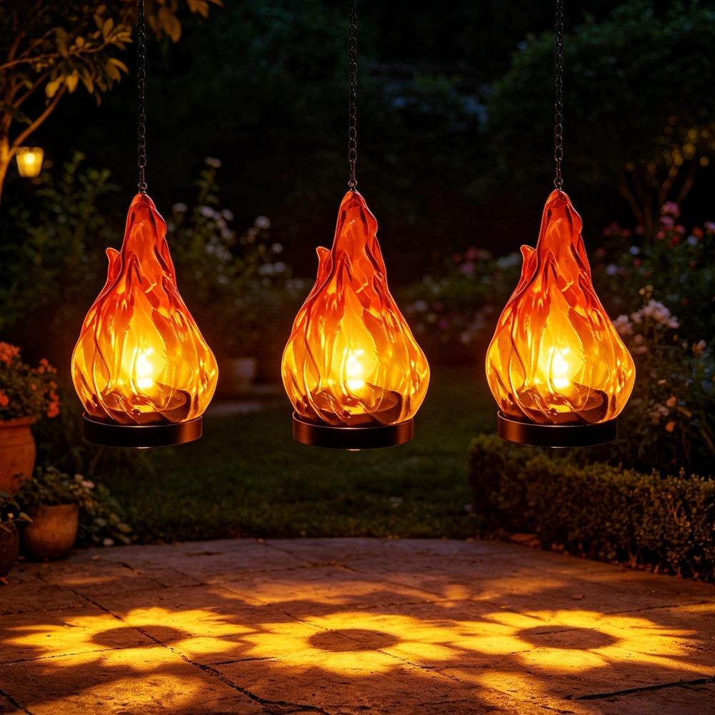 Solar Flame Hanging Lantern Li - Outdoor Lighting Ip65 review and price
