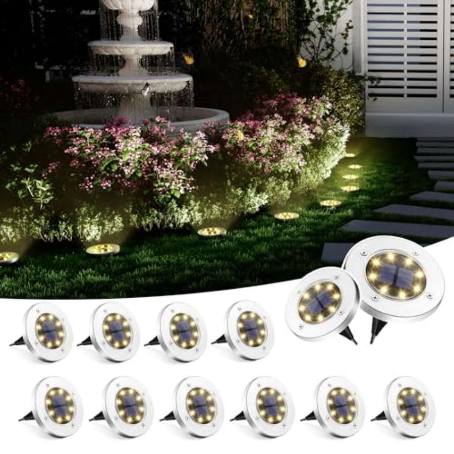 Solar Ground Lights Solar Ligh - Outdoor Lighting Waterproof review and price